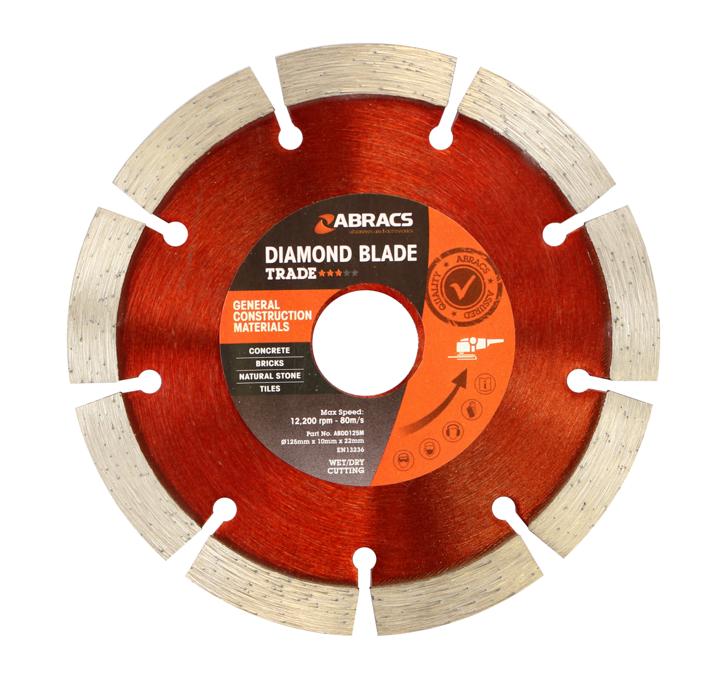 ABDD125M 125mm x 10mm x 22mm GCM - TRADE