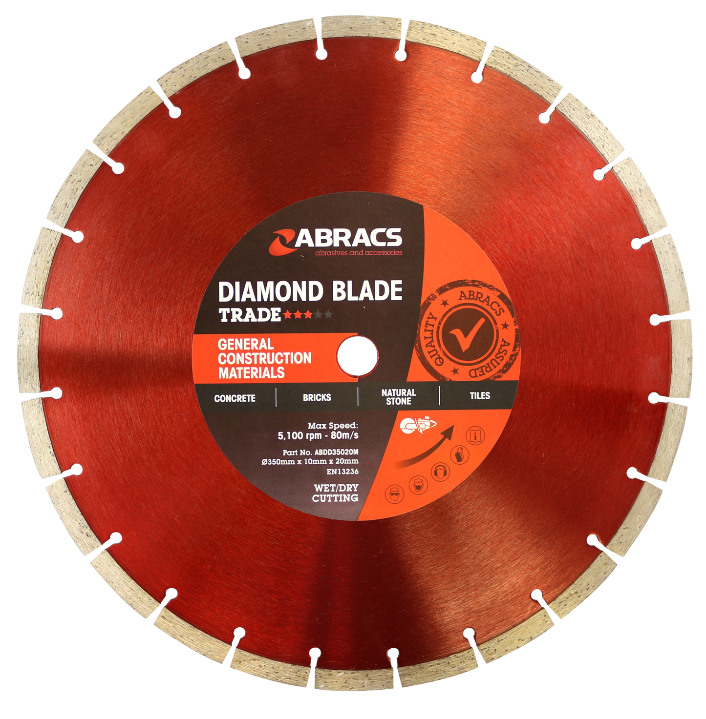 ABDD35020M 350mm x 10mm x 20mm GCM - TRADE
