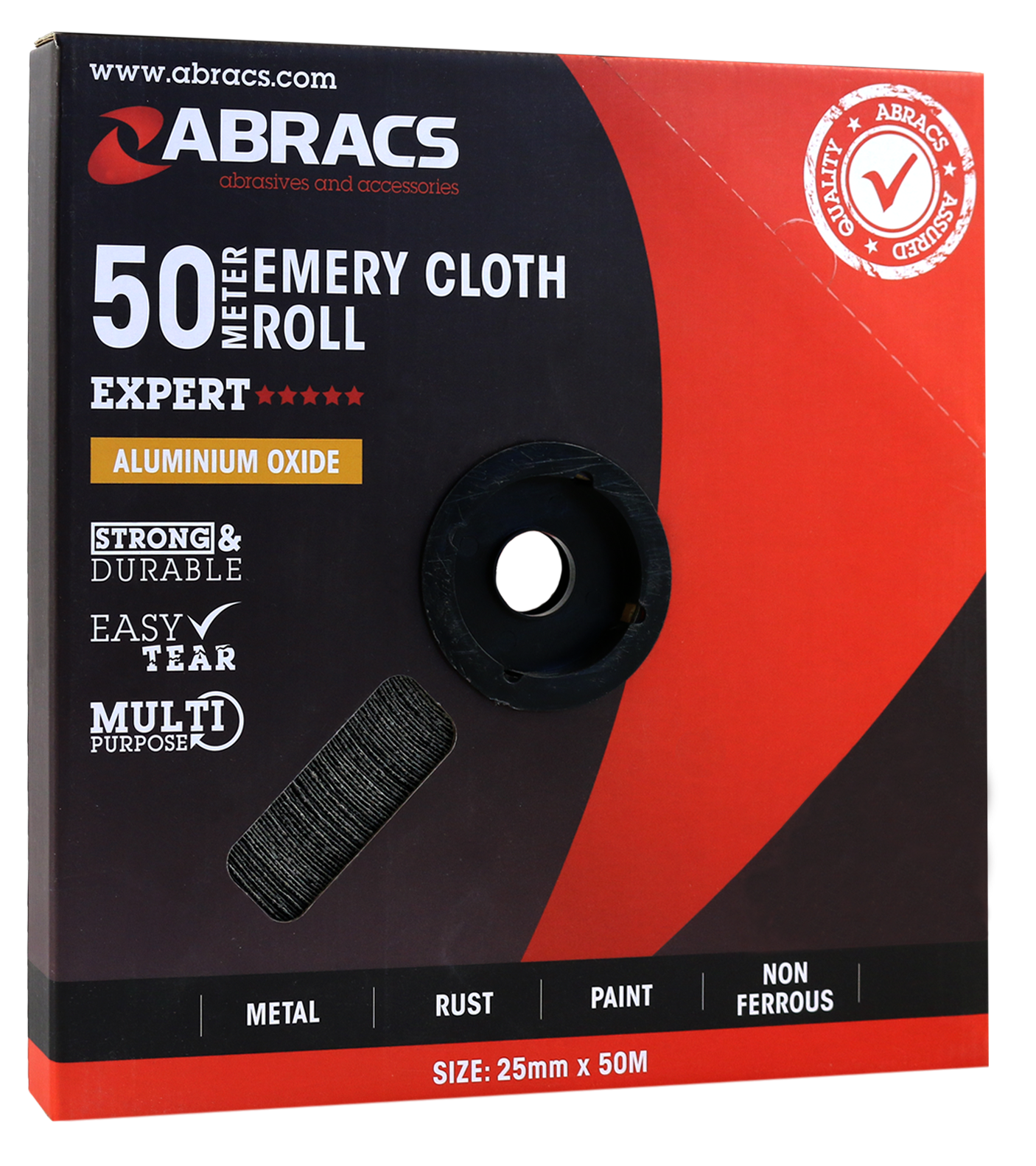 ABER2550060 25mm x 50M x 60grit EMERY ROLL