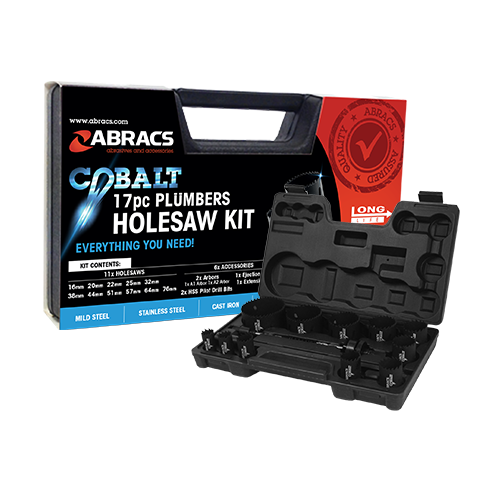 ABHSCKIT17 PLUMBERS HOLE SAW 17pc KIT (M42)