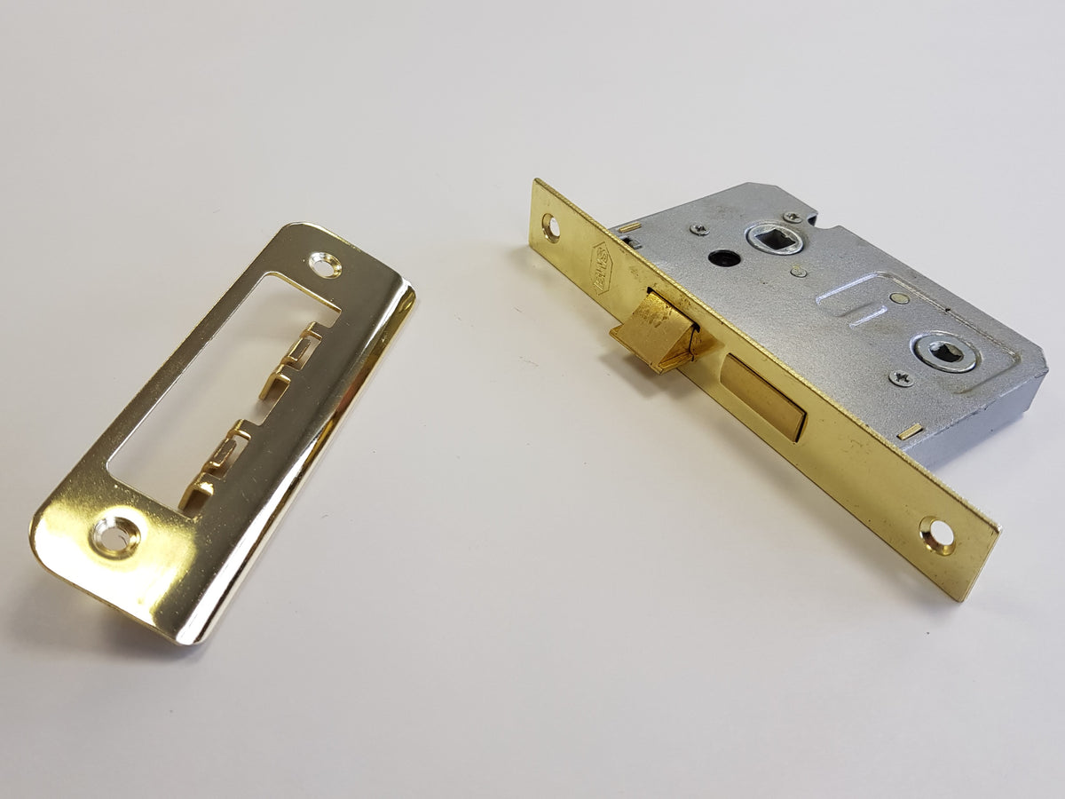 BWH 63mm BRASS 2 LEVER BATHROOM LOCK