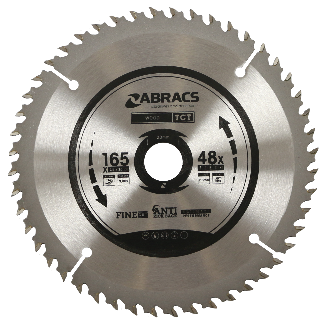 TCT16548 BLADE 165mm x 20mm x 48T - Wood