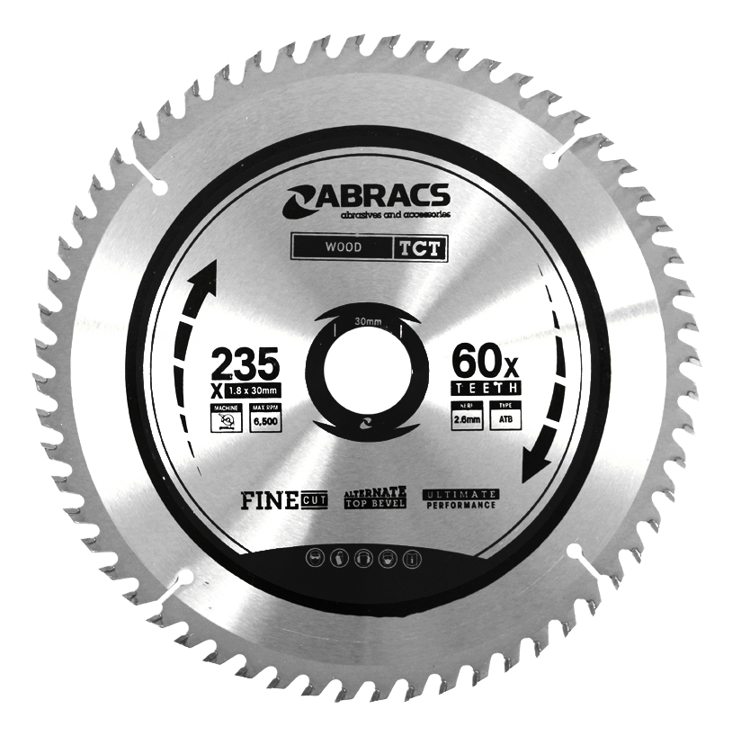 TCT23560 BLADE 235mm x 30mm x 60T - Wood