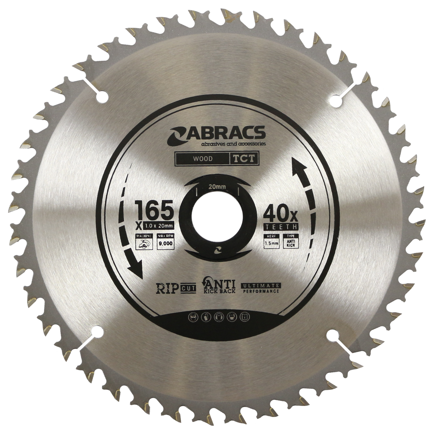 TCTC16540 BLADE 165mm x 40T - Wood (Cordless)