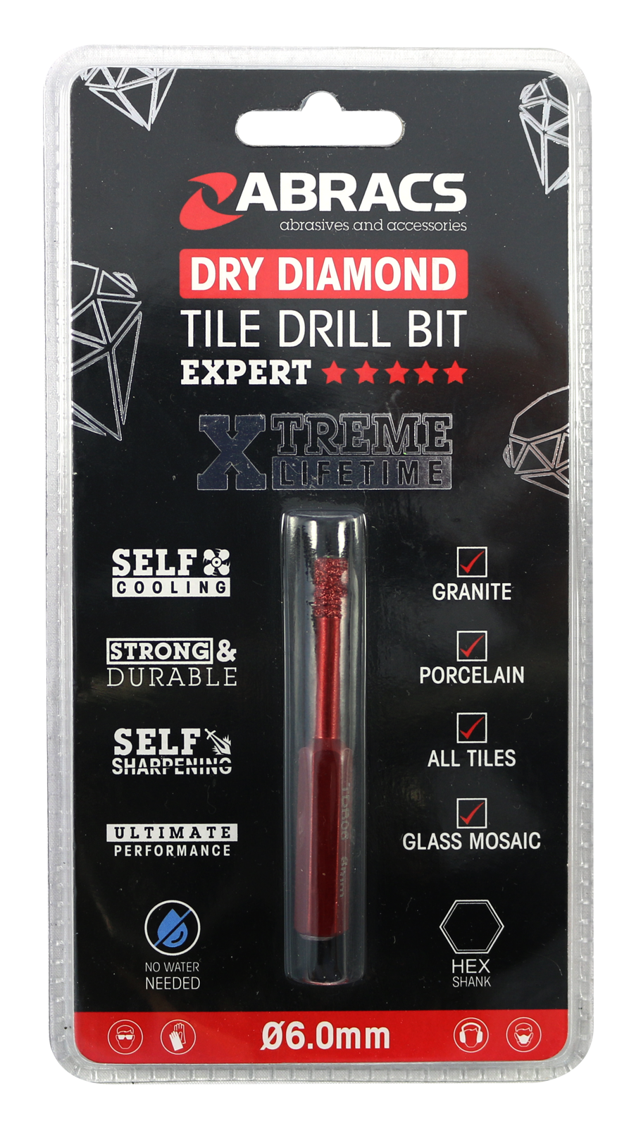 TDB06 Diamond Tile Drill Bit - 6mm