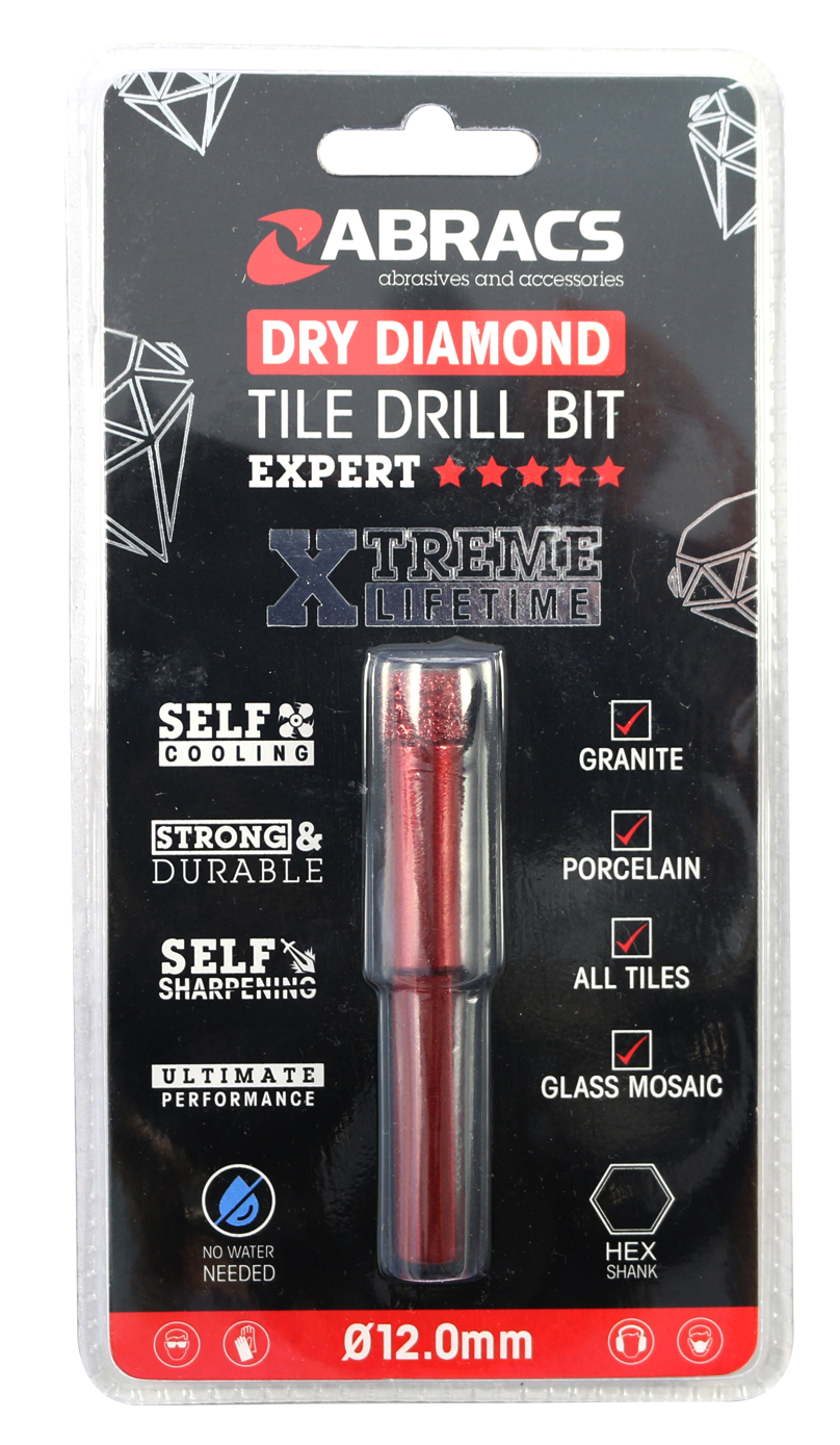 TDB12 Diamond Tile Drill Bit - 12mm