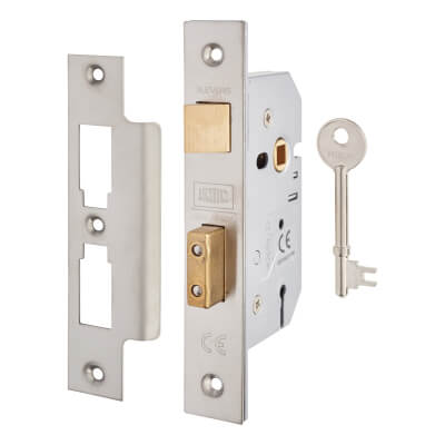 UNION 3'' 3 LEVER SASHLOCK SATIN CHROME
