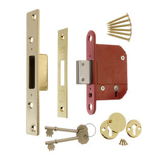 FORTRESS DEADLOCK 2 1/2 " BRASS BOXED