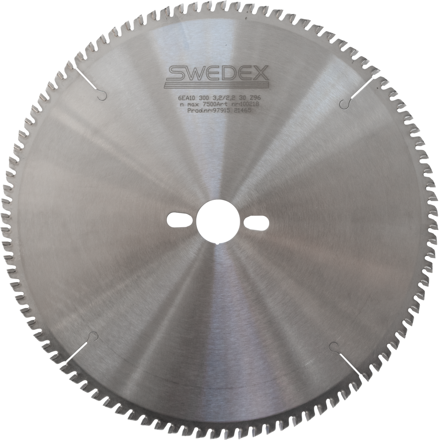 6EA10-300-96-30 SWEDEX SAW BLADE 300mm x 3.2 thick x 30 bore x 96 teeth.