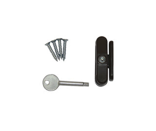 ERA BROWN WOODEN WINDOW LOCK + KEY