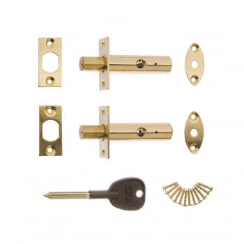 ERA PB  2 SECURITY BOLTS + 1KEY