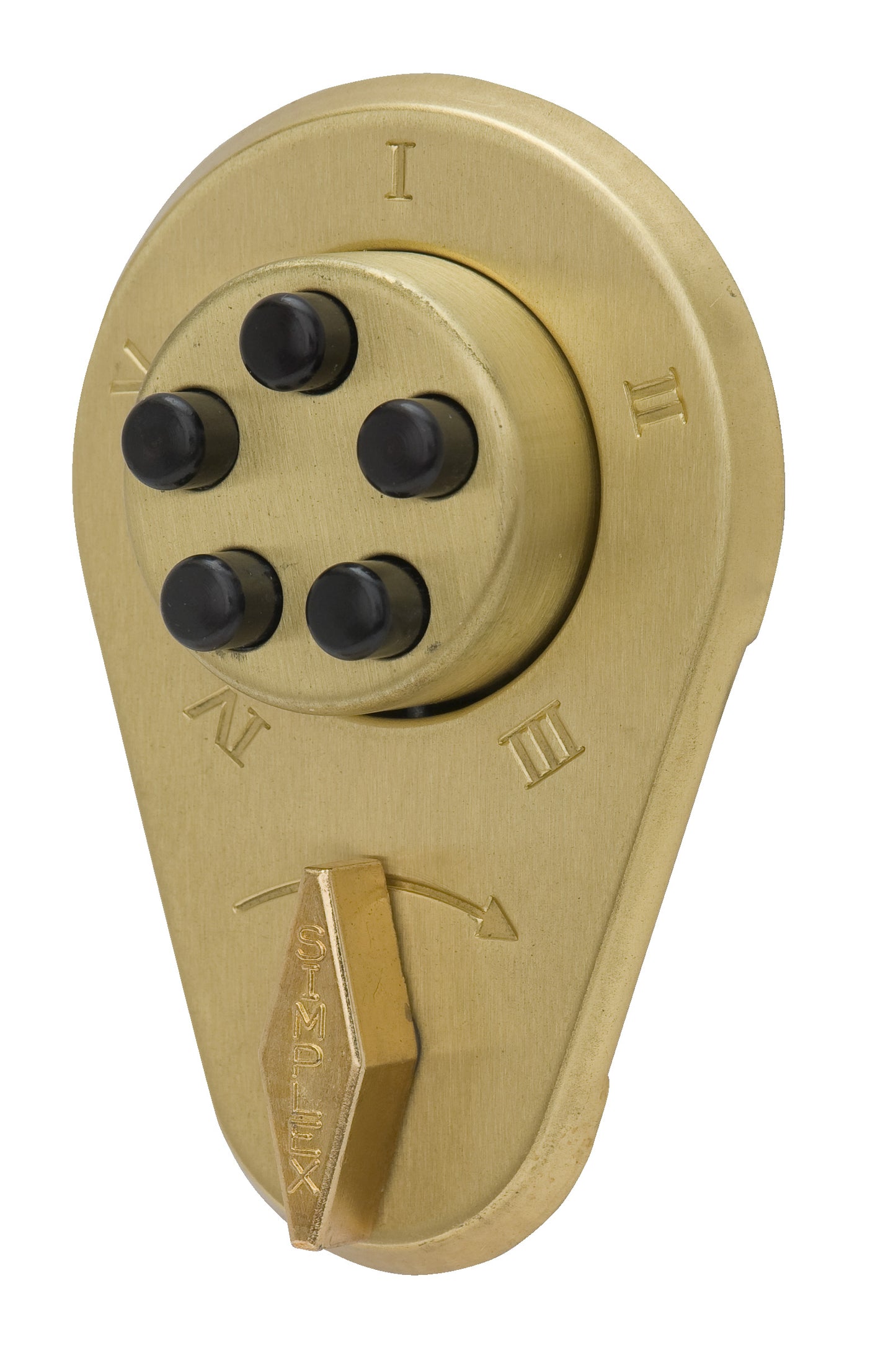 919 SATIN BRASS SIMPLEX LOCK