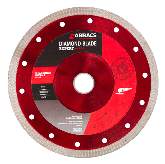 ABDCR180 "X-Tech" TILE BLADE 180mm x 1.6mm x 25.4/22mm