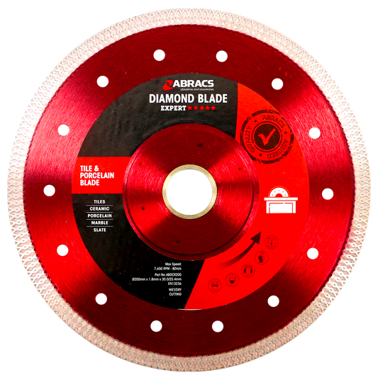 ABDCR200 "X-Tech" TILE BLADE 200mm x 1.8mm x 30.0/25.4mm
