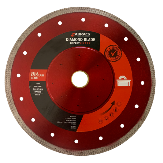 ABDCR250 "X-Tech" TILE BLADE 250mm x 1.8mm x 30.0/25.4mm