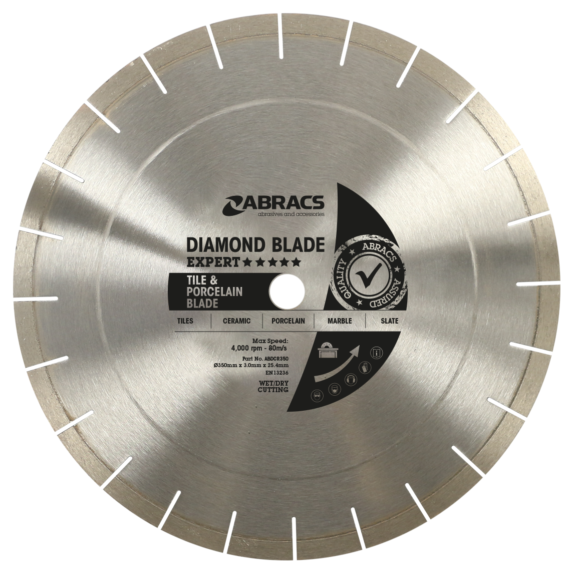 ABDCR350 "X-Tech" Expert Tile Blade 350mm x 3mm