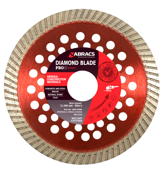 ABDT125MC 125mm x 10mm x 22mm GCM - PRO (Cont Rim)