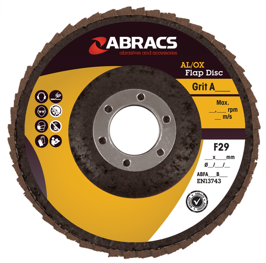 ABFA115B040 FLAP DISC 115mm x 40g AL/OX
