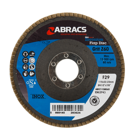 ABFZ115B060 FLAP DISC 115mm x 60g