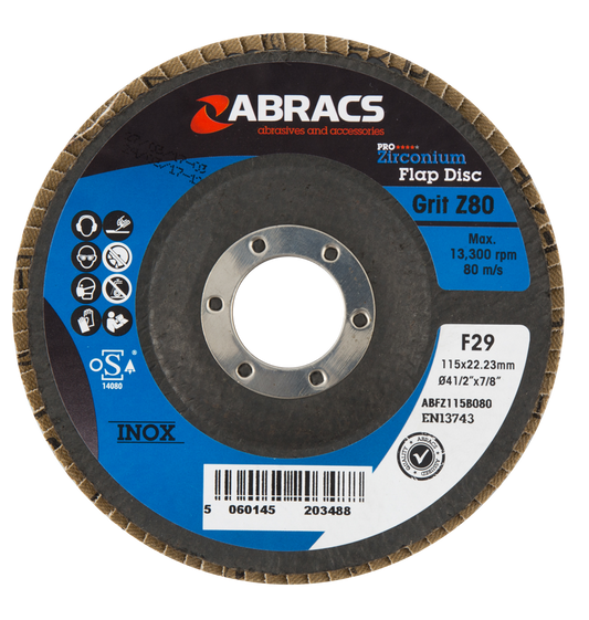 ABFZ115B080 FLAP DISC 115mm x 80g