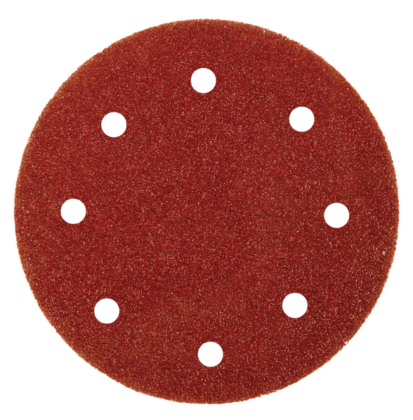 ABHL8125100 HOOK & LOOP DISC 125mm x 100g - 8 HOLES