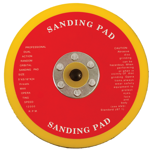 ABHLBP1250 HOOK & LOOP BACKING PAD 125mm x 5/16 UNF (NO HOLES)