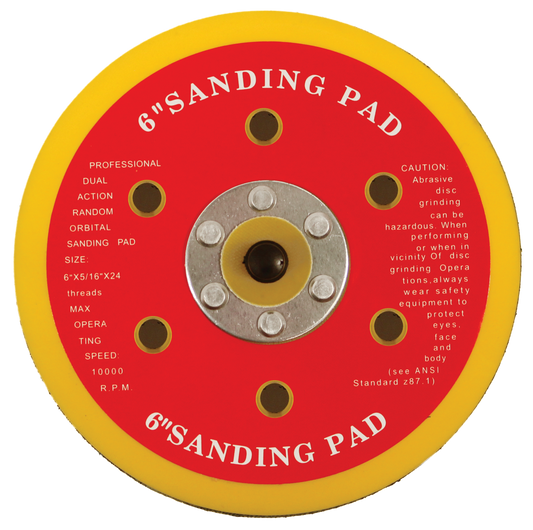 ABHLBP1506 HOOK & LOOP BACKING PAD 150mm x 5/16 UNF 6 HOLE