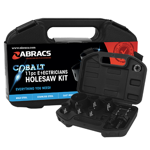 ABHSCKIT11 ELECTRICIANS HOLE SAW 11pc KIT (M42)