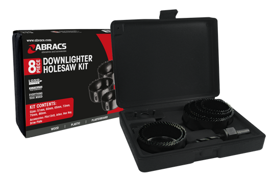 ABHSDLKIT Hole Saw Downlighter 8pc Set