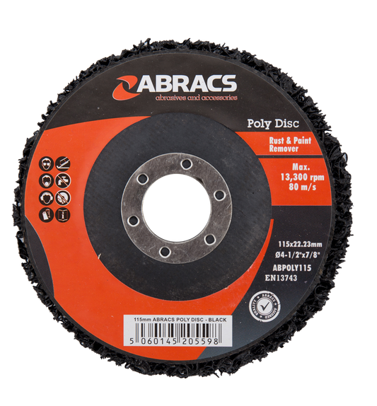 ABPOLY115 POLY DISC 115mm - BLACK