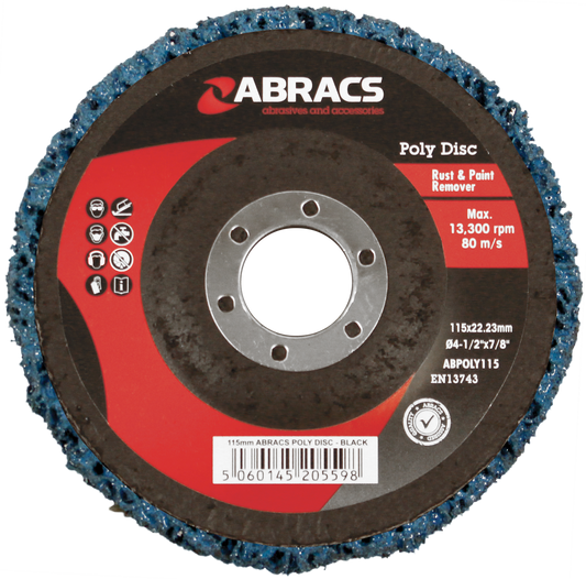 ABPOLY115B POLY DISC 115mm - BLUE