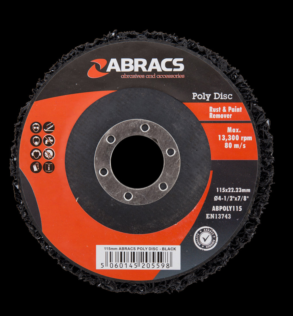 ABPOLY115 POLY DISC 115mm - BLACK