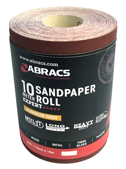 ABS11510080 SANDPAPER ROLL 115mm x 10M x 80G
