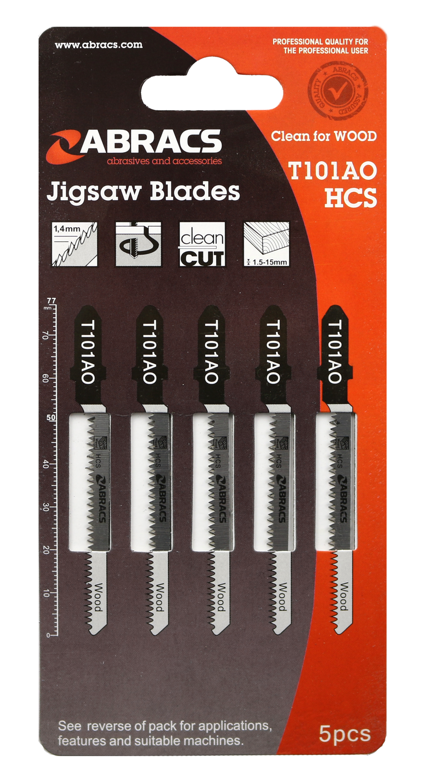 ABT101AO JIGSAW BLADE WOOD T101AO (5pcs)