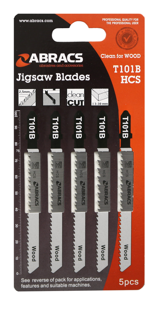 ABT101B JIGSAW BLADE WOOD T101B (5pcs)