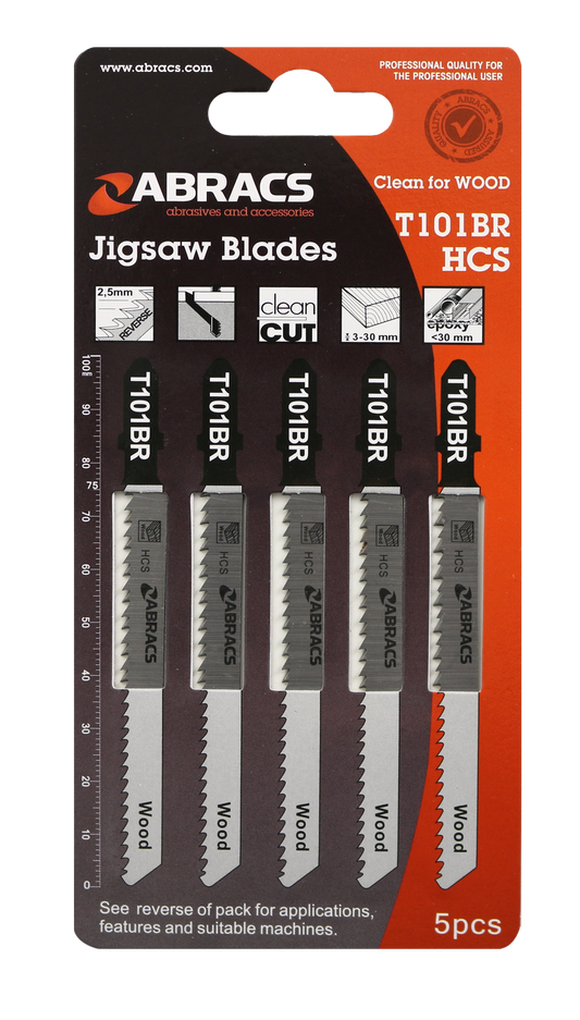 ABT101BR JIGSAW BLADE WOOD T101BR (5pcs)