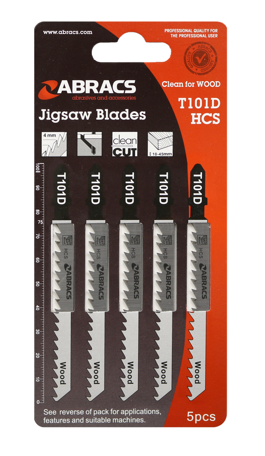ABT101D JIGSAW BLADE WOOD T101D (5pcs)