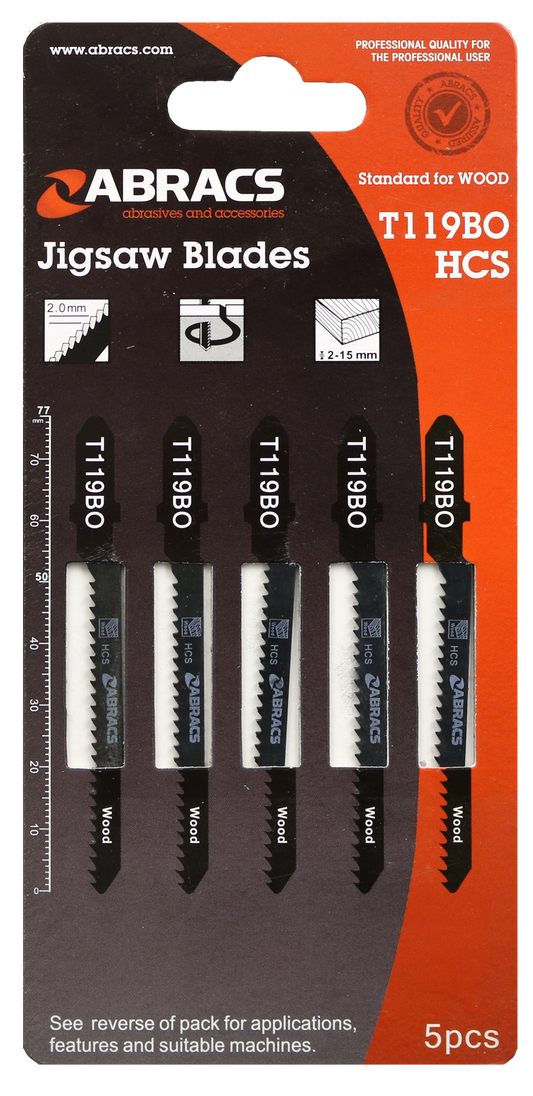 ABT119BO JIGSAW BLADE WOOD T119BO (5pcs)