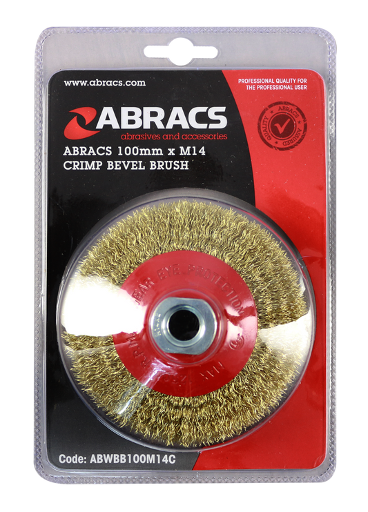 ABWBB100M14C 100mm x M14 CRIMP BEVEL BRUSH