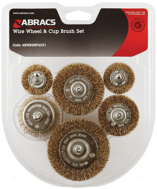 ABWBSMPACK1 SPINDLE MOUNTED WIRE BRUSH 6pc