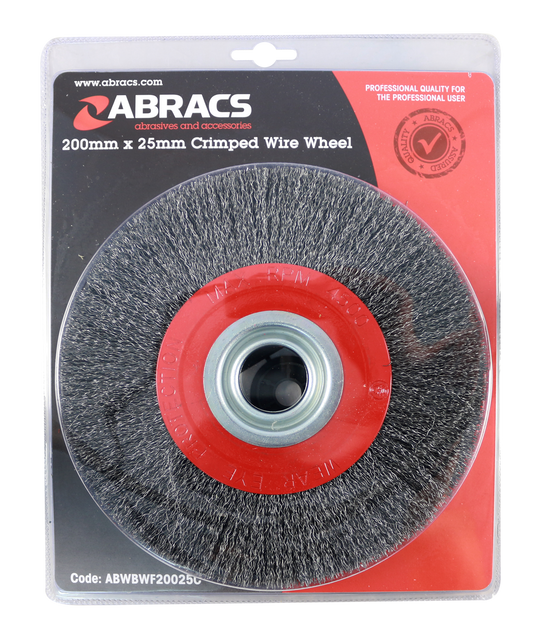 ABWBWF20025C WIRE WHEEL 200mm x 25mm CRIMP