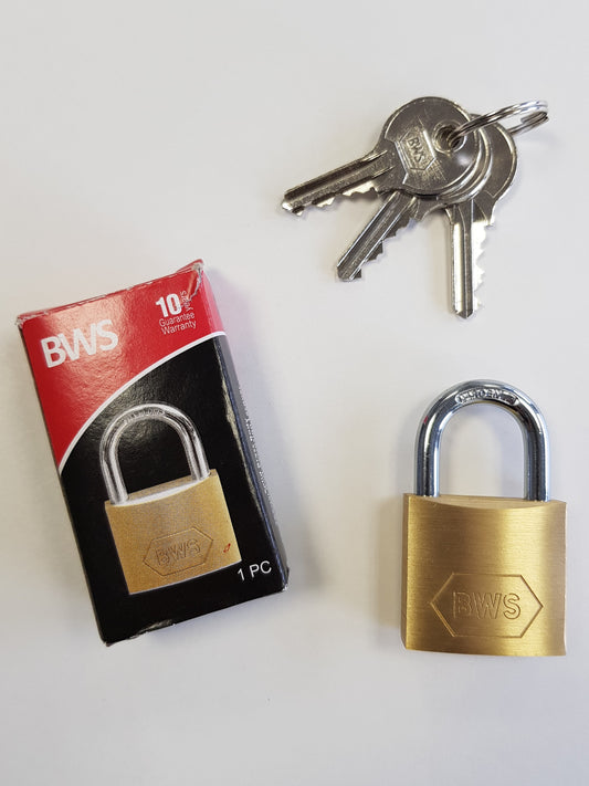 BWH BRASS PADLOCK KEYED ALIKE 30MM (SUITE C1)