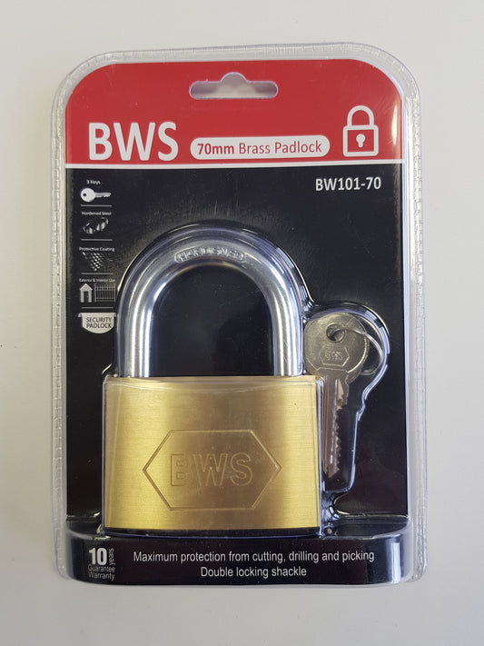 BWH BRASS PADLOCK 70MM