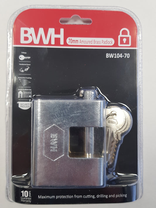 BWH ARMOURED SHUTTER LOCK 70MM