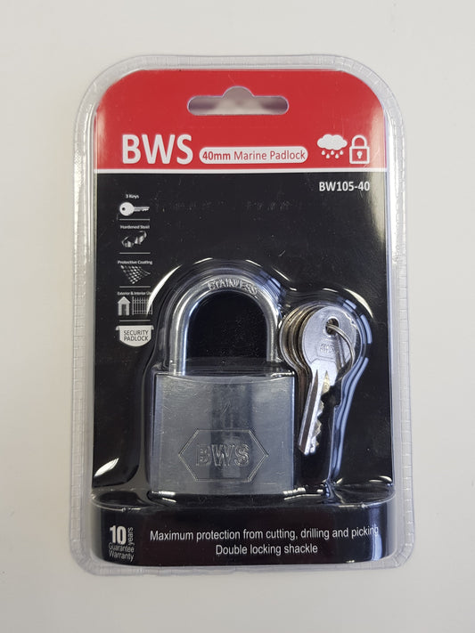 BWH MARINE PADLOCK 40MM
