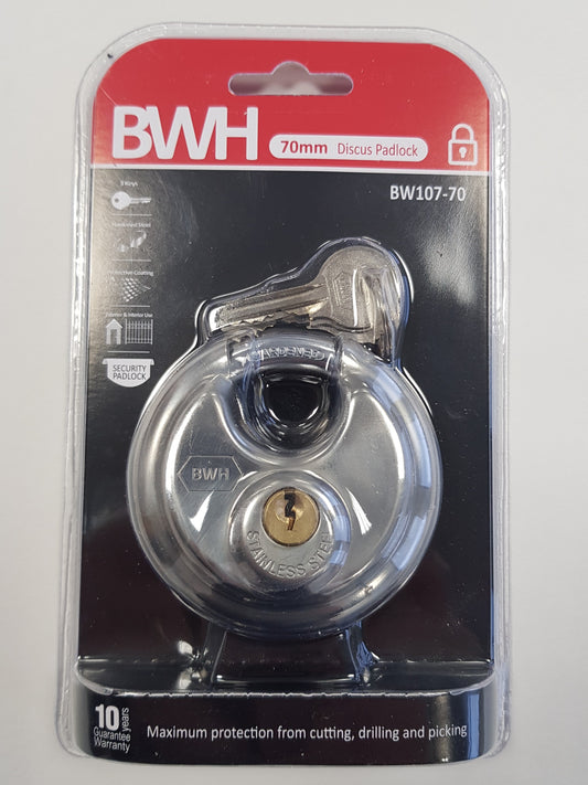 BWH DISCUS PADLOCK 70MM
