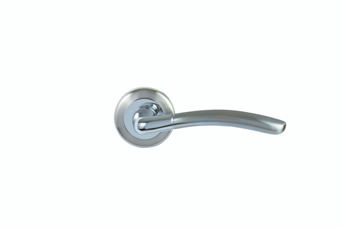 SONNATO FLORENCE SATIN CHROME LEVER ON ROSE HANDLES