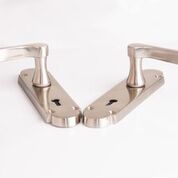 SONNATO NOVA SATIN CHROME LEVER ON PLATE HANDLES