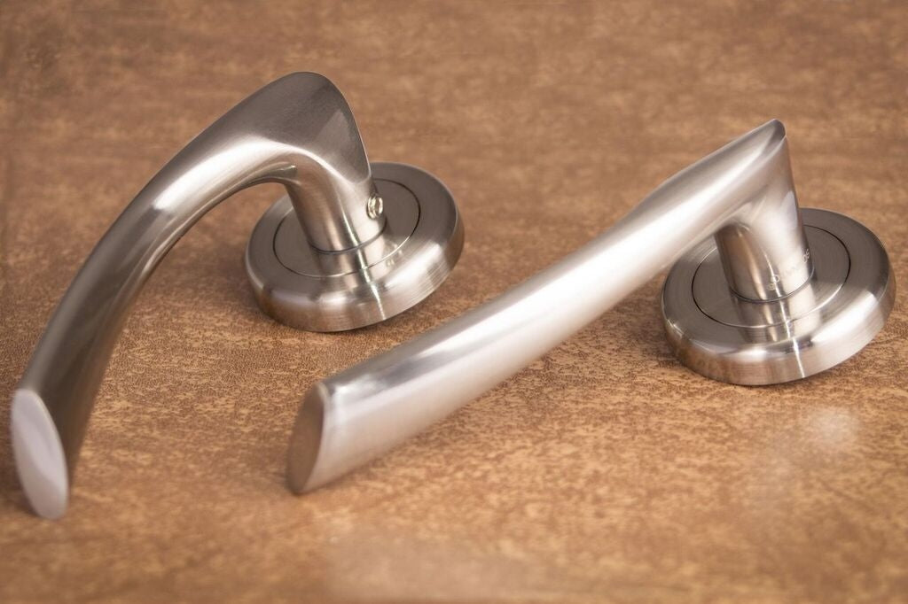 SONNATO TREVI SATIN CHROME LEVER ON ROSE HANDLES
