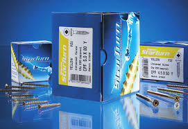 RAPIER 5X45 YELLOW POSI DRIVE FT SCREW ( 20 BXS PER CTN )